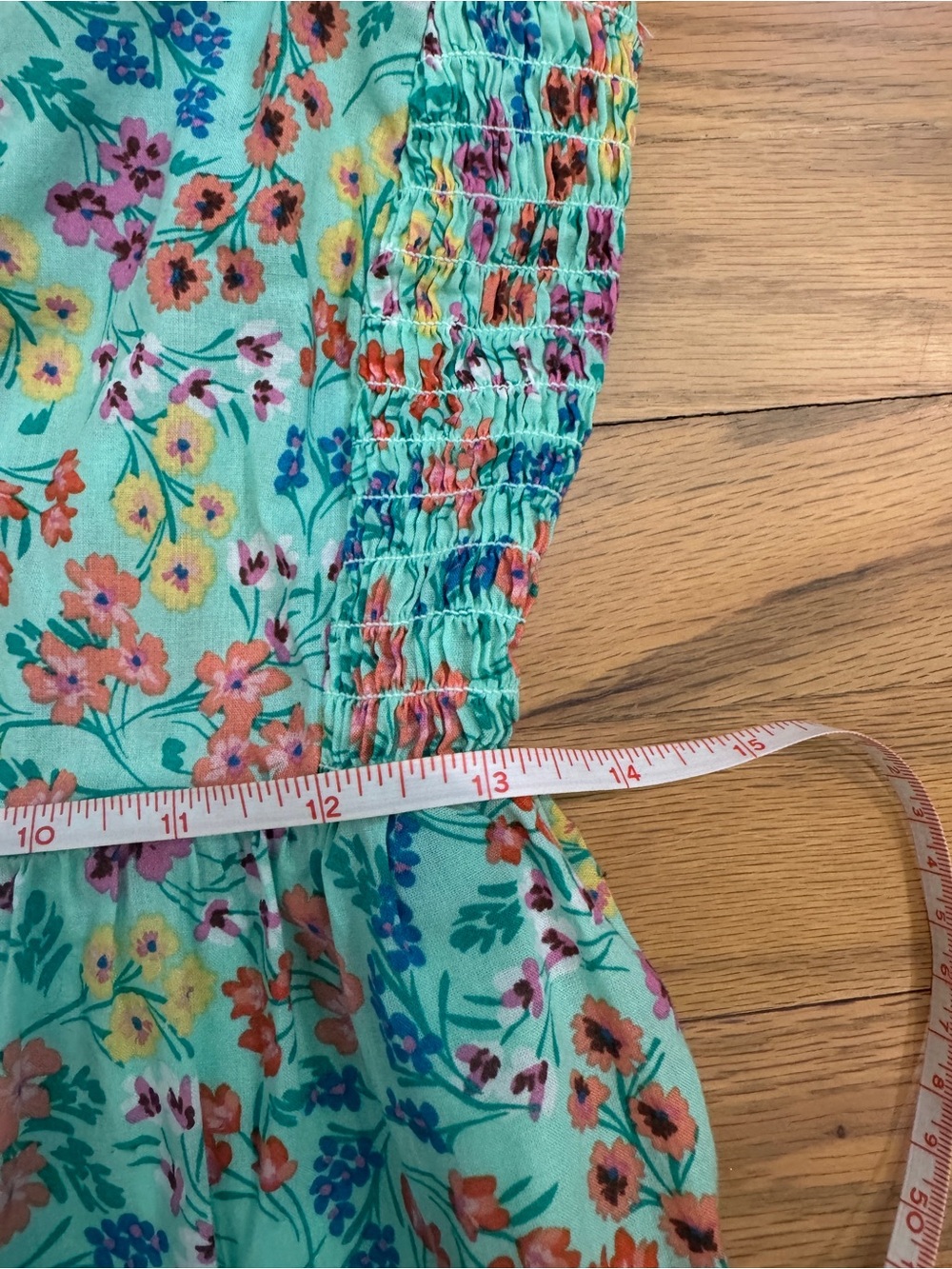 J.Crew Printed Smocked Ruffleneck Midi Dress size 4 - Picture 8 of 10